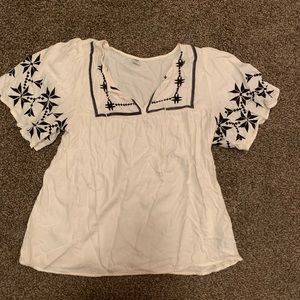 Old Navy Embroidered Blouse